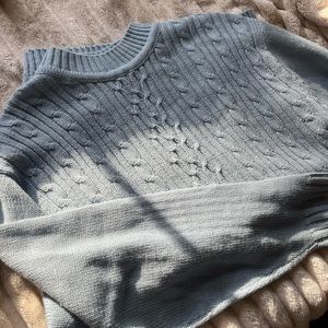 Light blue turtle neck sweater